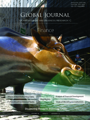 GJMBR-C Finance: Volume 18 Issue C2